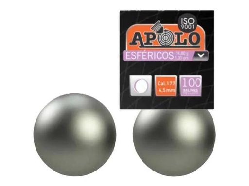[GP30596] (GP) BALINES APOLO ESFERICO 4.5 X 100 UN. (1 CAJA)