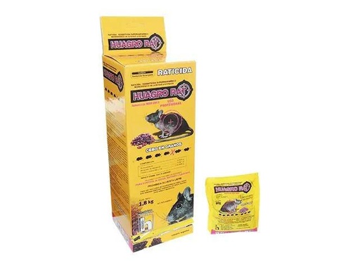 [GP71943] (GP) RATICIDA HUAGRO RAT CEBO GRANO X 60gr