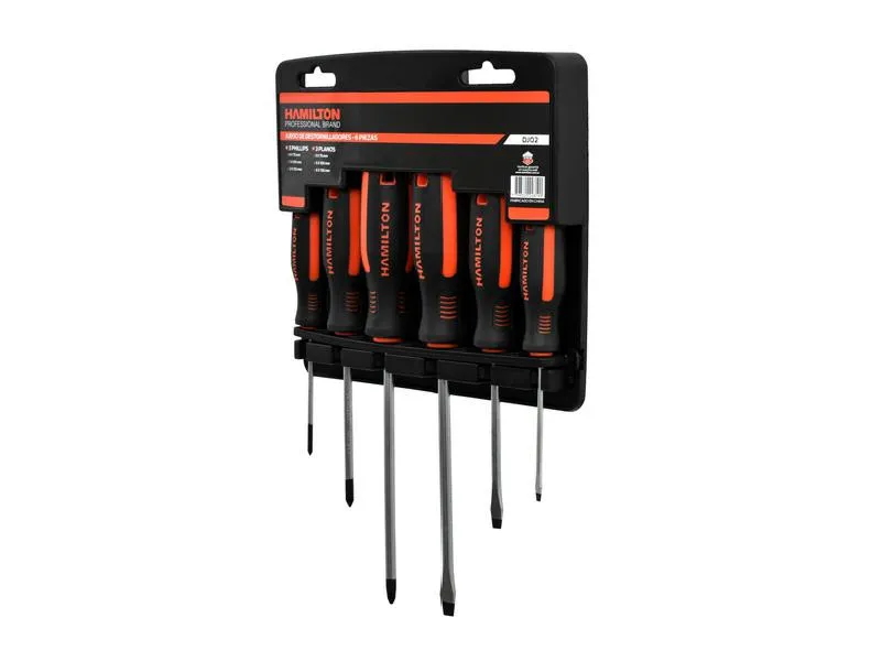 [DJ02] (HAM) JUEGO DE 6 DEST. 3 PL Y 3 PH BLISTER