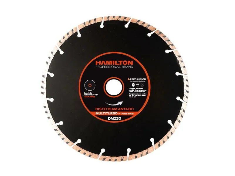 [DM230] (HAM) DISCO DIAMANTADO MULTITURBO 230 MM