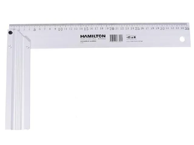 [EA35] (HAM) ESCUADRA DE ALUMINIO 35 CM