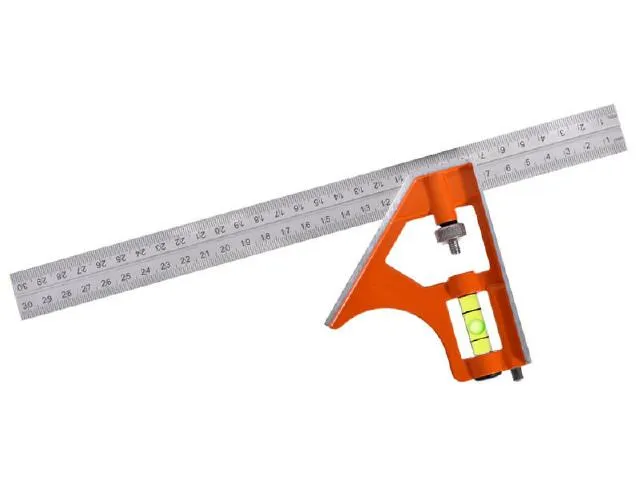 [EC30] (HAM) ESCUADRA COMBINADA METAL 30 CM