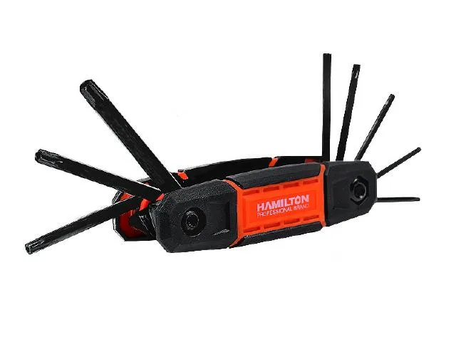 [LT80E] (HAM) JUEGO DE TORX PLEGABLE 8 UN