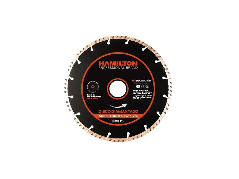 [DM115] (HAM) DISCO DIAMANTADO MULTITURBO 115mm