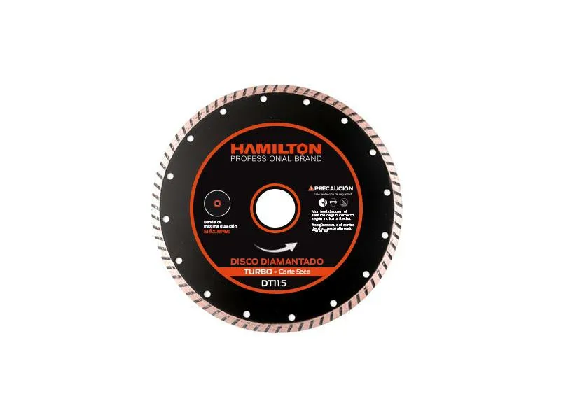 [DT115] (HAM) DISCO DIAMANTADO TURBO 115mm.