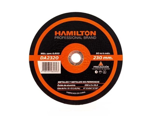 [DA2320] (HAM) DISCO DE CORTE 230 MM × 2 MM