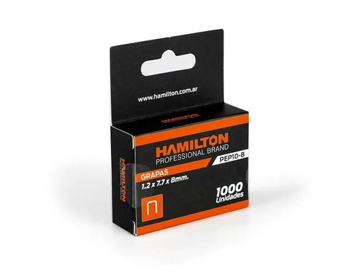 [PEP10-8] (HAM) GRAPAS 7.7 × 8 MM PARA PEP × 1000 UNIDADES