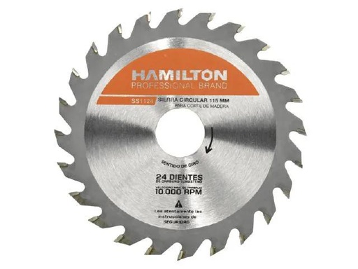 [SS1124] (HAM) DISCO SIERRA CIRCULAR 115 MM × 24 DIENTES