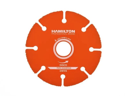 [DW115] (HAM) DISCO DIAMANTADO PARA MADERA 115 MM