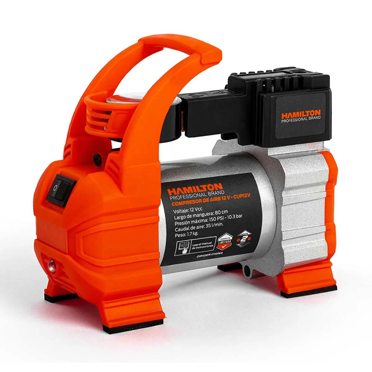 [CUP12V] (HAM) AUTOMOTOR COMPRESOR DE AIRE UNICAB. 12V