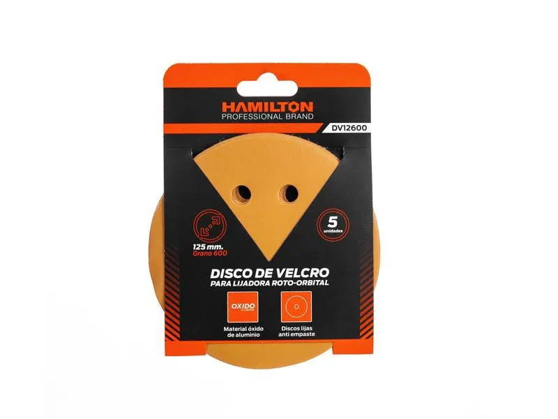 [DV12600] (HAM) DISCO DE LIJA DE VELCRO GRANO 600 blister x 5u.