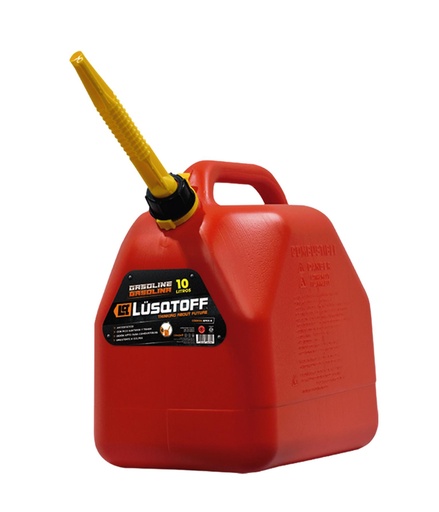 [PB10-N] (LSQ) BIDON 10 LITROS NARANJA COMBUSTIBLE