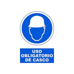 [ME8588] (MALA) CARTEL - OBLIGATORIO USAR CASCO 403