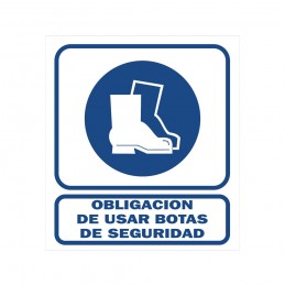 [ME8587] (MALA) CARTEL OBLIGATORIO USAR BOTAS