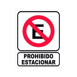 [ME8653] (MALA) CARTEL PROHIBIDO ESTACIONAR 207