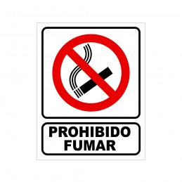 [ME8586] (MALA) CARTEL PROHIBIDO FUMAR