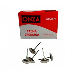 [ME6959] (MALA) TACHAS ONZA - CROMADA X100U (EVOL3975)