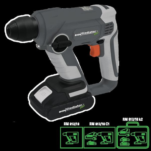 [rm832/2/25k] (GLA) ROTOMARTILLO ELÉCTRICO 1500 w