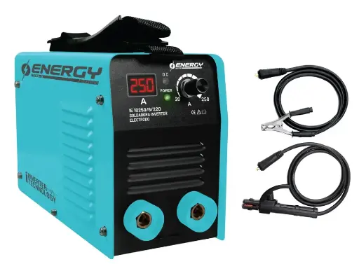 [IE10250/6/220E] (GLA) Soldadora Inverter Igbt Para Electrodo Mma 250 Amp Digital Color Celeste