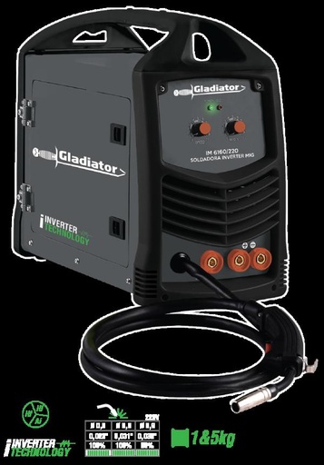 [IM6200/220] (GLA) SOLDADORA GLADIATOR MIG INVETER 200 AMP