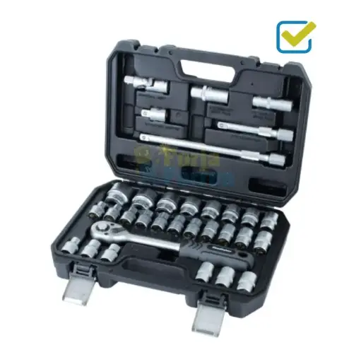 [JT10321/2] (GLA) JUEGO TUBOS 1/2" 32 PIEZAS CROMO VANADIO