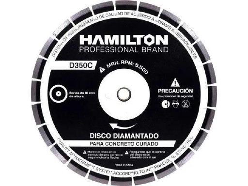 [D350C] (HAM) DISCO DIAMANTADO DE ALTO RENDIMIENTO PARA CONCRETO CURADO 350 MM